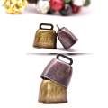 2x Retro Style Pasture Bell Premium Cow Bell Loudly Ringing Small Loud Bells Metal Cowbells for Livestock Sheep Cow Pet Accessories. 