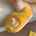 Kawaii Sanrio Gudetama Cotton Plush Cartoon Slippers Half or All Inclusive Indoor Anti Slip and Warm Girls Slipper In The Winter. 