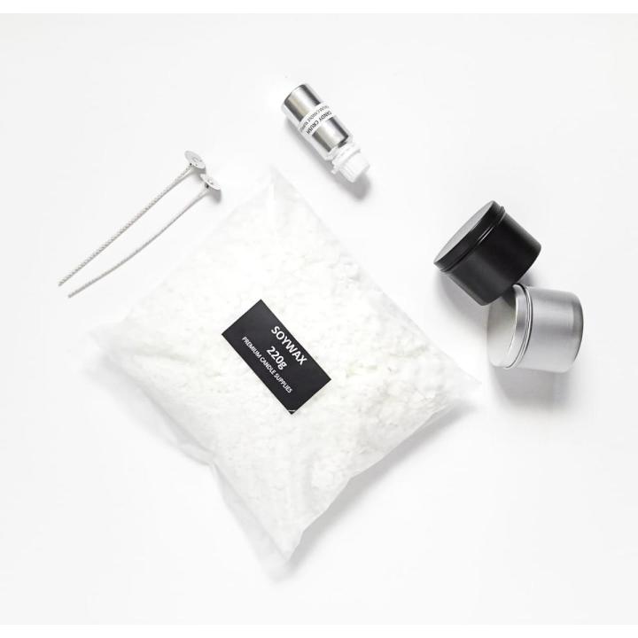 DIY CANDLE MAKING KIT ( LUXE 1 ) - SOY WAX CANDLE KIT - BEGINNERS KIT