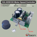 10A DC Motor Speed Controller With Short Circuit Protection DC 12-40v 10A 400W PWM Electric Pump Fan Coorler Speed Control Module. 