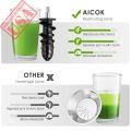 Daaji Trader Aicok Slow Masticating Juicer Easy to Clean, with Quiet Motor 150Watts. 