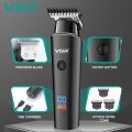 VGR V-937 Professional Corded & Cordless Hair Trimmer for Men with 500min Long Runtime | 2000mAh Lithium Battery with Led Display (Black). 