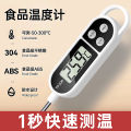 Thermometer: A probe-type electronic measuring instrument that measures the temperature of water in baked goods, food, and household use in kitchens. 