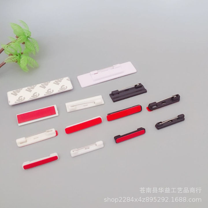 [ New ] Source Factory Work Badge Adhesive Pin Name Tag Pin Safety ...