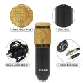 BM800 Condenser Microphone With V8S Sound Card & Complete Equipment | Condenser Microphone Full Kit for Studio Recording, Broadcasting Live streaming & Microphone for YouTube & Gaming. 