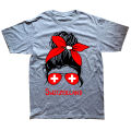 Funny Swiss Switzerland Girl T Shirts Summer Style Graphic Cotton Streetwear Short Sleeve Birthday Gifts T-shirt Mens Clothing. 