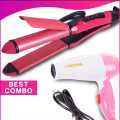 Pack of Two Nova Hair Dryer and Straightener Combo. 
