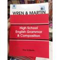 High School English Grammar and Composition by Wren and Martin high quality imported book paramount book. 