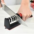 3-in-1 Knife Sharpener Set with Ceramic Peeler | 3-Stage Blade Sharpener & Non-Slip Handle. 