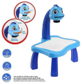 Child Learning Desk With Smart Projector Kids Painting Table Toy With Light Children Educational Tool Drawing Table. 