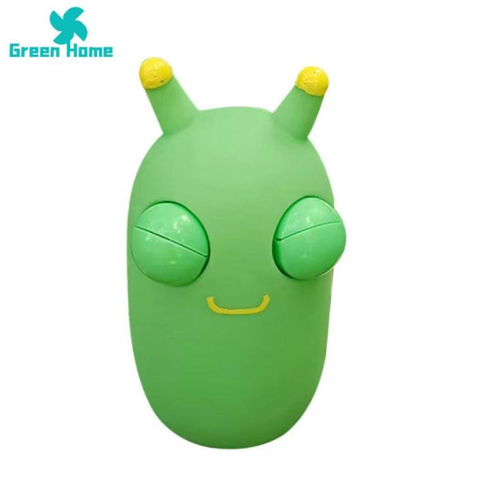 Green Home Eye-Popping Toy TPR Eye-Popping Vegetable Worm Doll Decompression Toy