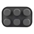 Premium Quality 6 Muffin Pan - Jumbo Cupcake Pan - Muffin Pan Nonstick - Muffin Pan 6 Cup Muffin Baking Cupcake Mold Non-Stick Muffin Tray Muffin Pans and Cupcake Maker Cupcake Baking Pan Black. 
