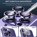 Metal Camera Lens Protector for iPhone 14 Pro Max Keep Lens Original Design Anti-Scratch 9H Tempered Glass Camera Cover Screen Protector Metal Ring for iPhone 14 Pro. 