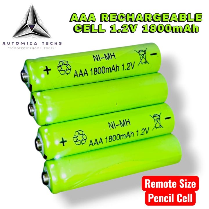 Rechargeable Battery Cells AAA Ni-MH Remote size cell | Rechargeable ...