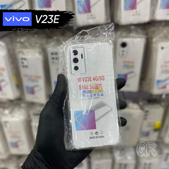 Vivo V23E Back Cover Soft Shockproof Jelly Back Cover Transparent TPU Case, Vivo Transparant Case, Scratch-Resistant, Slim Fit, Clear Design Quick Dazar