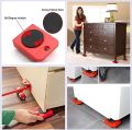 Furniture Lifter Tool, Heavy Furniture Moving System Lifter Kit with 4 Slider, Heavy Furniture Roller Move Tools, 360 Degree Rotating Pads. 