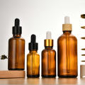 Brown Aromatherapy bottle Aromatherapy Empty Pipette Drop bottle Glass Massage dropper bottle for Spa Relaxation Wellness. 