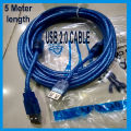 USB extension cable 5 meter length/ usb 2.0 male to female extension cable 5 meter length. 