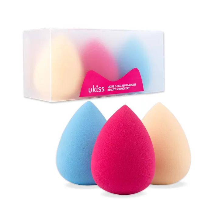 3 Pcs 360 Flawless Beauty Sponge Blender Set Latex Free