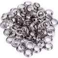 100Pcs Metal Eyelets Set 7Mm Grommet Rings Kit with Mounting Punch Rod for DIY Accessories Leather Craft Clothing Repair. 