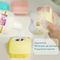 Silicone Bath And Body Shower Brush With Soap Dispenser Baby Bath Scrubber Ultra Soft Silicone Bath & Shower Brush Silicone Body Brush Massage Bath Brush Shower Scrubber SILICONE MASSAGE BATH BRUSH. 