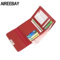 Fancy Small Hand Clutch for Girls, Compact PU Fabric with 7 Card Slots, Button Closure, Trendy Design. 