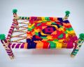 Decorative Handmade Charpai Village Collectible Traditional Folk Art Tabletop Decoration. 