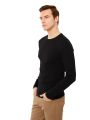 Basic Round Neck Full Sleeves T-Shirt For Men - Blue. 