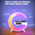 G63 Bluetooth Speaker Atmosphere Light Wireless Charger Bedside Music Wake-Up Light Bluetooth Sound Multiple Light Modes. 