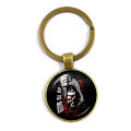 2021 New Style Jeff and Jane The Killer Pendant Keychain Creepypasta Creepy Pasta Ticci Toby Fashion Glass Key Ring Jewelry. 
