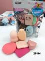Pack of 6 Makeup Puff Sponges – Soft Beauty Blender Set for Foundation, Powder & Facial Blending  | Cosmetic Sponges in Random Colors & Shapes. 