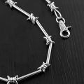 29" Heavy Metal Barbed Wire Wallet Chain Punk Pants Chain Hip Hop Jewelry Maoxiu. 