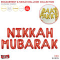 Nikkah Mubarak & Qabool Hai Foil Balloons Collection For Wedding Ceremony Gold Chrome Metallic Alphabet Foil Letter Balloon Set Qaool he Ballon For Wedding Nikkah Marriage Letter Party Decoration Party Supplies For Home Decor, Garden :  SwV1TMu4. 