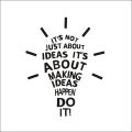 Bulb Quotes Fridge/Refrigerator Sticker Wall Sticker Color- Black (Size - Standard). 