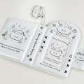 Christmas Cat Cover Hollow 3-inch One Palace Grid Star chasing Small Card Storage Book ID Bag. 