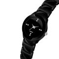 Classic Black Chain Strap Stainless Steel Wrist Watch For Men / Decent SB FIT Chain Formal Watches For Boys and girls. 