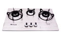 Q National 3 Burner HOB Stove New Technical Blue Flame - Silver. 