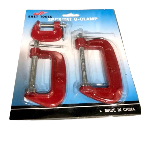 East Tools 3pcs /set G-clamp 22103