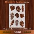 tropical leaf Monstera Stencil Used for Wall Paintin Coloring Embossing Album Decor Template. 