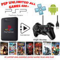 PSP UNLIMITED GAMES PC AND ANDROID BOX 400+ GAMES PLUG AND PLAY. 