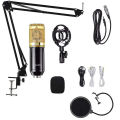 BM800 Condenser Microphone With V8S Sound Card & Complete Equipment | Condenser Microphone Full Kit for Studio Recording, Broadcasting Live streaming & Microphone for YouTube & Gaming. 