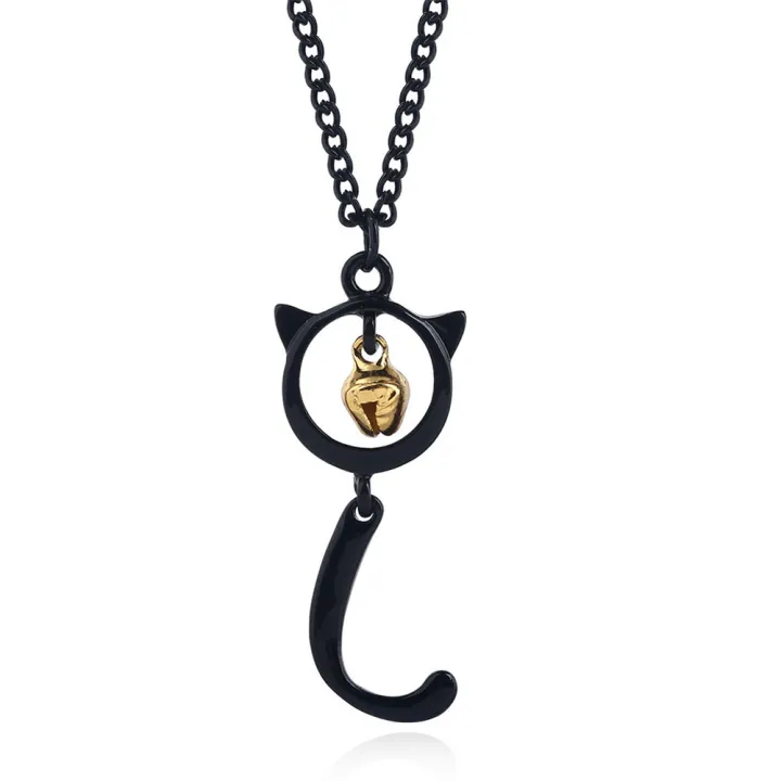 Women%20Fashion%20Necklace%20Hook%20Ladybug%20Fox%20Tail%20Hanging%20Bell%20Black%20Cat%20Pendant%20Necklace%20-%20Image%208
