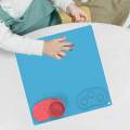 Silicone Craft Mat, 16×15.7 Inches Silicone Art Mat with Water Cup and Paint Holder, Silicone Artist Mats for Crafts Perfect for Resin Mat. 