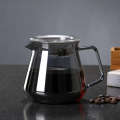 Glass pot set glass funnel coffee filter paper walnut tray silicone funnel. 