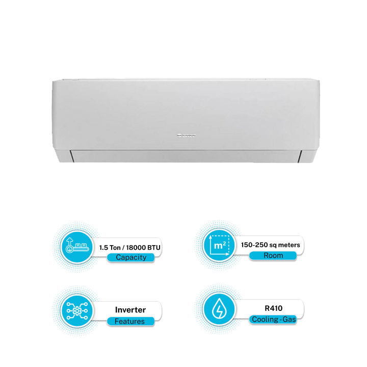 Gree 1.5 Ton DC Inverter Pular Series AC Heat and Cool - GS-18PITH11W With 10 Years Brand Warranty