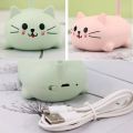 Table Lamp Cartoon Cute Pet Cat Night Light Usb Rechargeable Led Table Light Child Eye Protection Warm White Desk Lamp. 