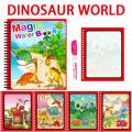 Magic Water Book, Water Drawing Book, Reusable Doddle Book with Pen for Kids. 