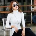Ladies Premium High Neck Full Sleeve Pullover Stretchable  Cotton & Lycra Turtleneck Tops Sweatshirt. 