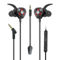 Gaming Handsfree - Wired Earphones 3D Bass Stereo Sound For Gamer- Gaming headphones with Detachable Mic - Gaming Headset - Gaming Handfree For Pubg | Cs | Cod |Fortnite - In-Ear Gaming Earphones - Noise Cancelling Earphones - Earphones For Gaming. 