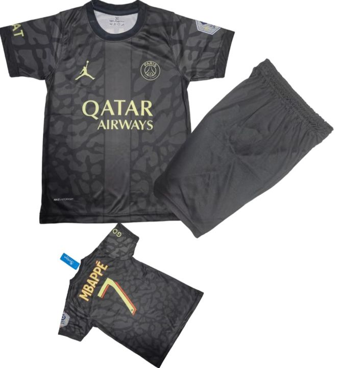 mbappe psg football kit  for kid size